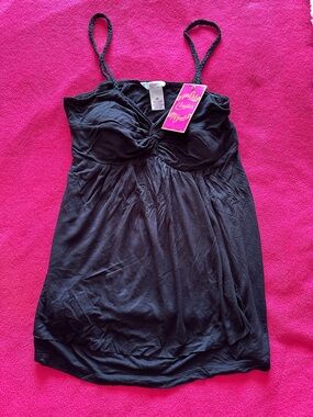 Candie's Black Cami with Bra-Lined Bust